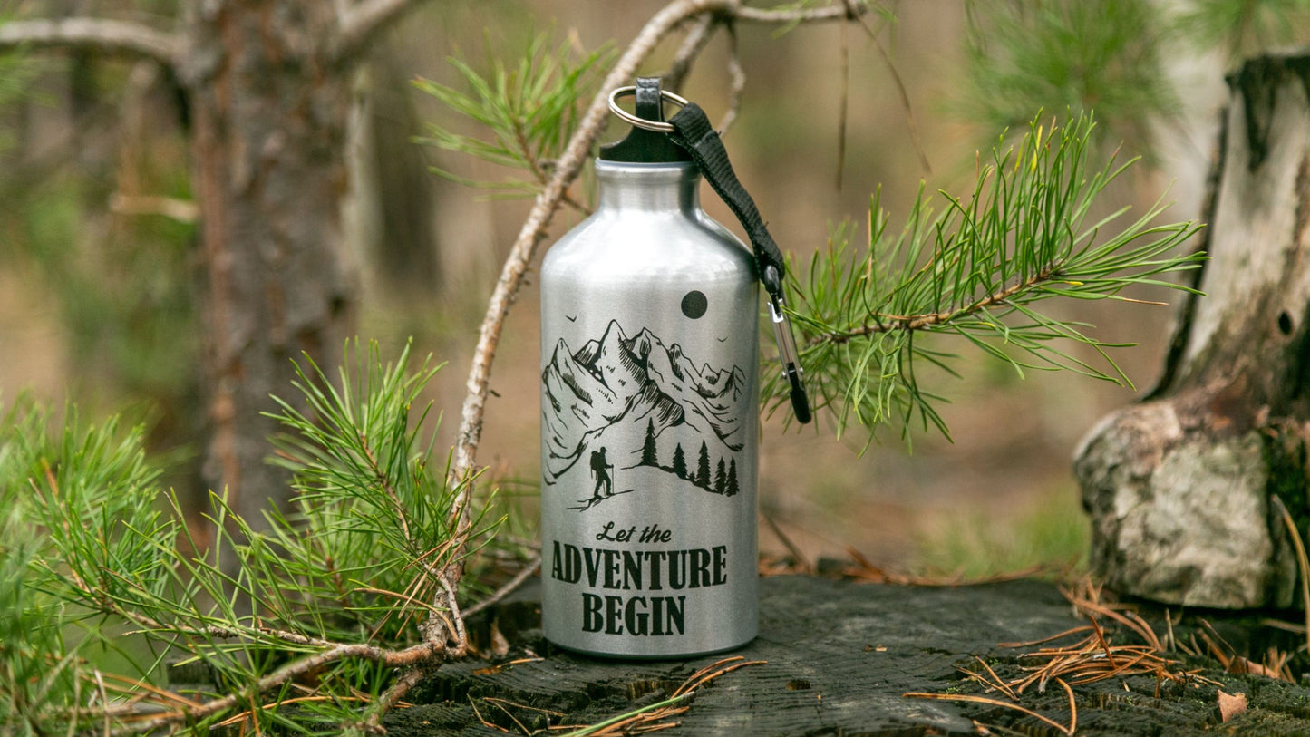 Bottle with carabiner
