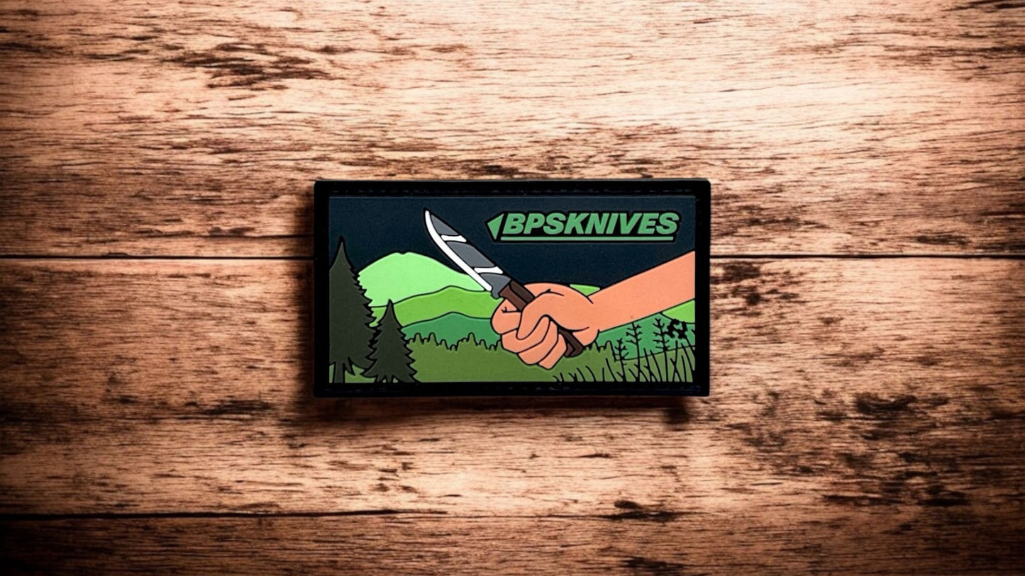 Patch rectangular “Knife in Hand”