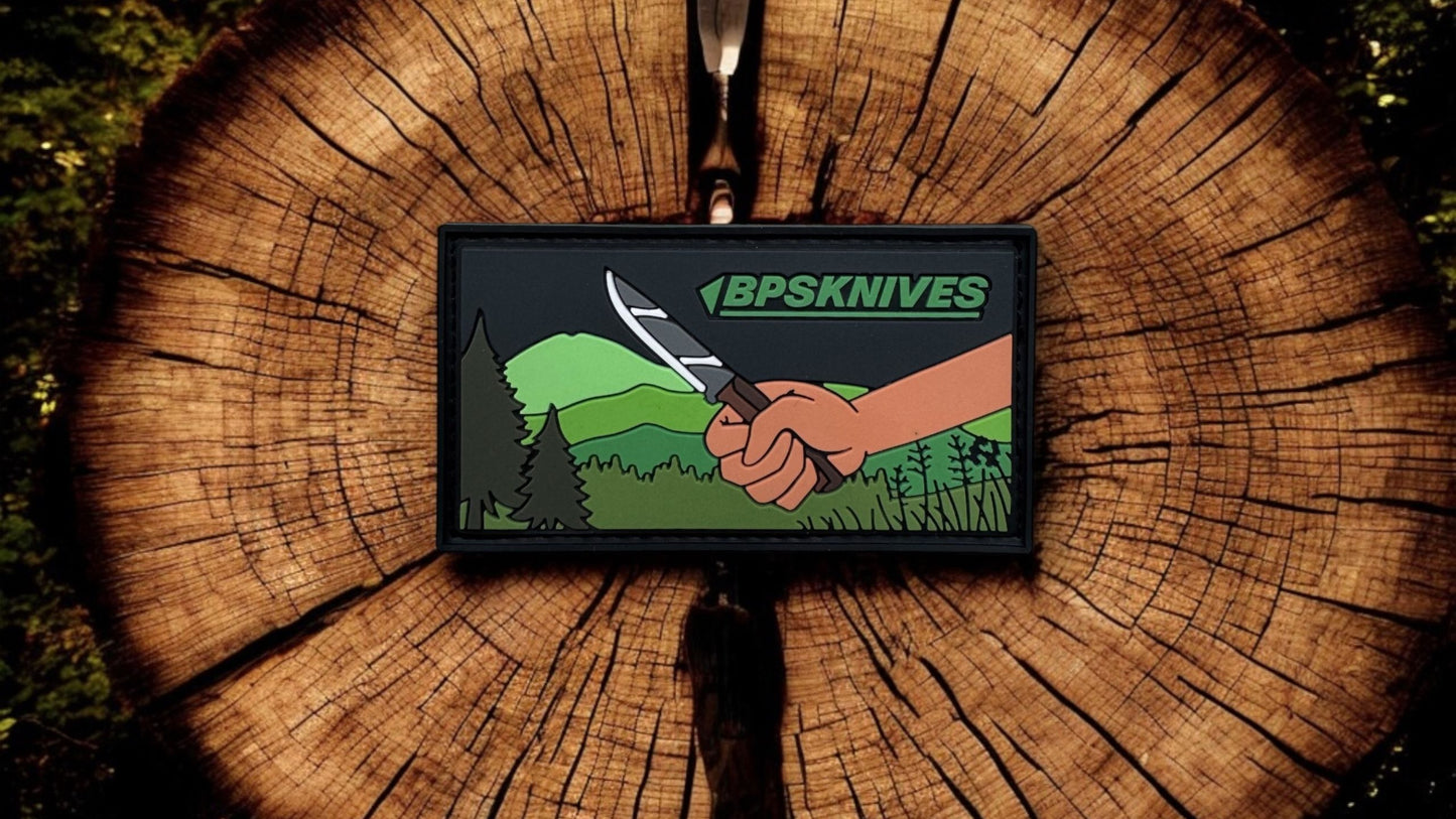 Patch rectangular “Knife in Hand”