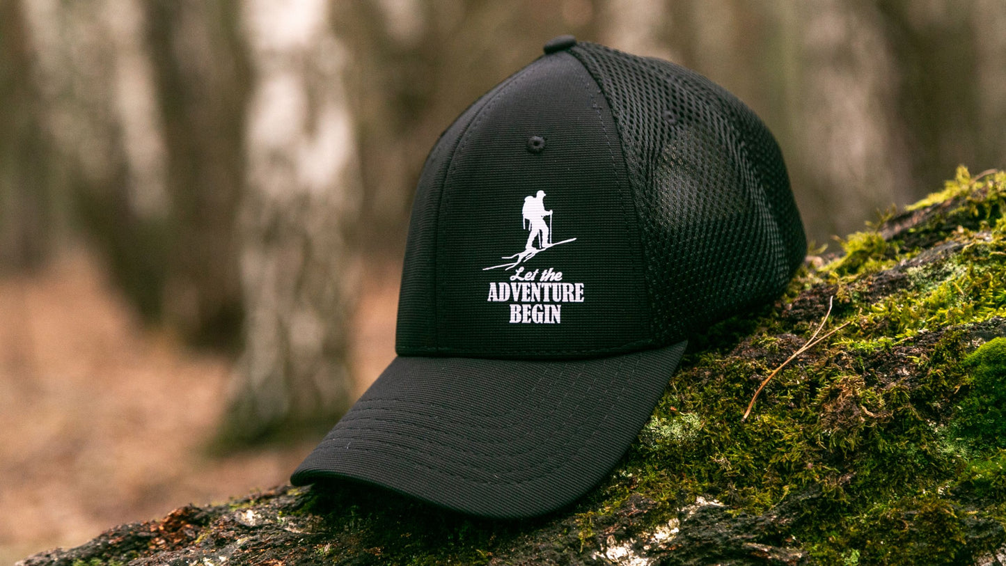 Cap “Let the adventure begin”