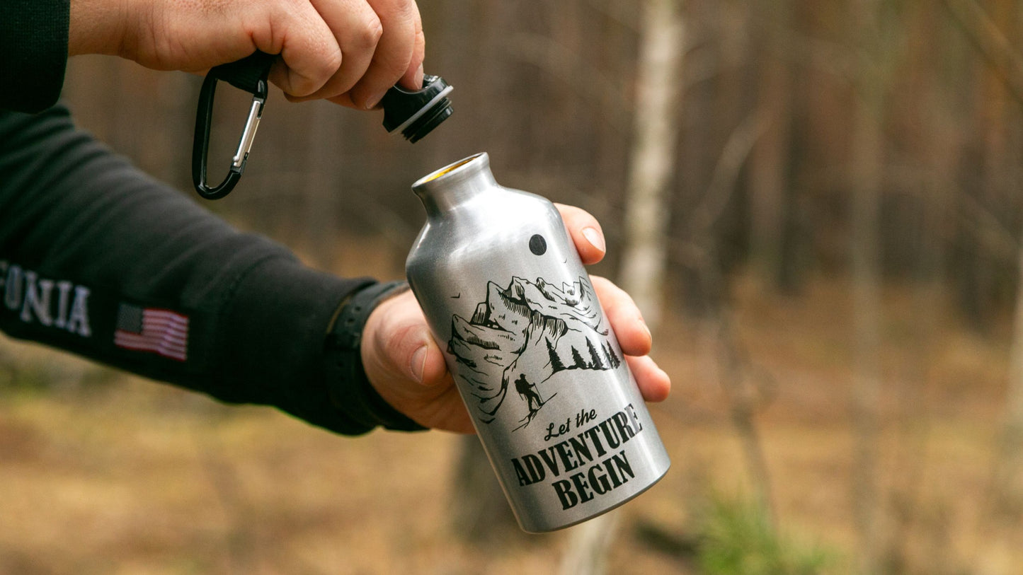 Bottle with carabiner